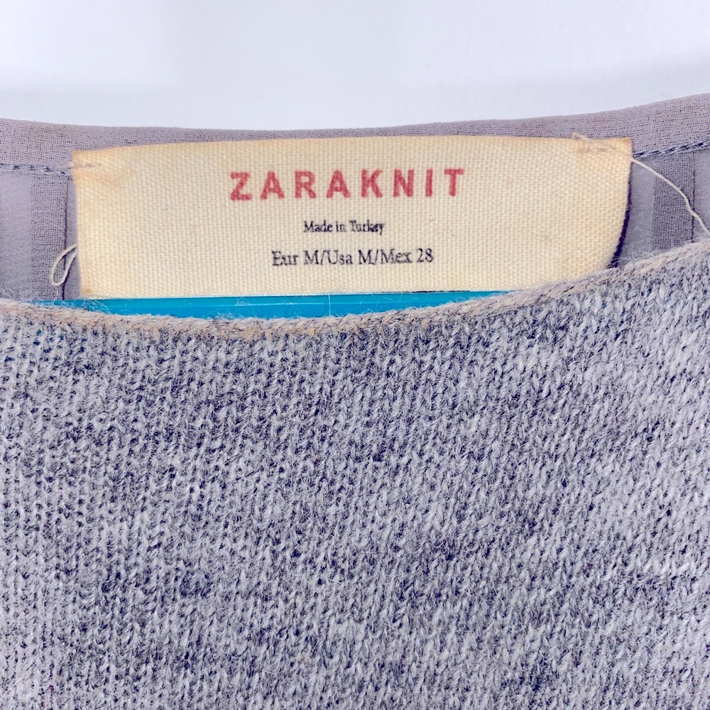 Zaraknit grey sweater. - Picture 4 of 4
